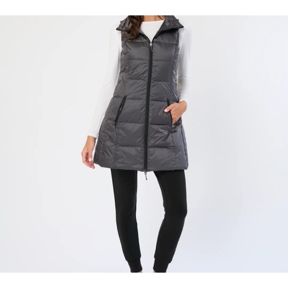 NWT! Anorak duck down Women's Black Puffer Vest Sz xl - Picture 5 of 5